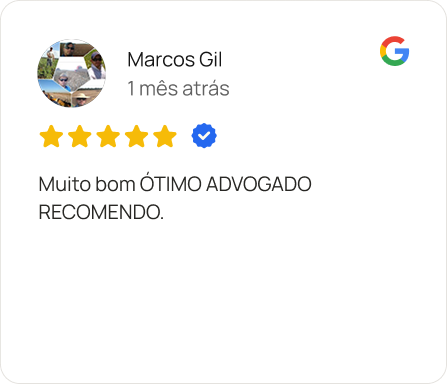 Avaliação 5 estrelas no Google de Marcos Gil sobre o advogado trabalhista Laurence Possebon